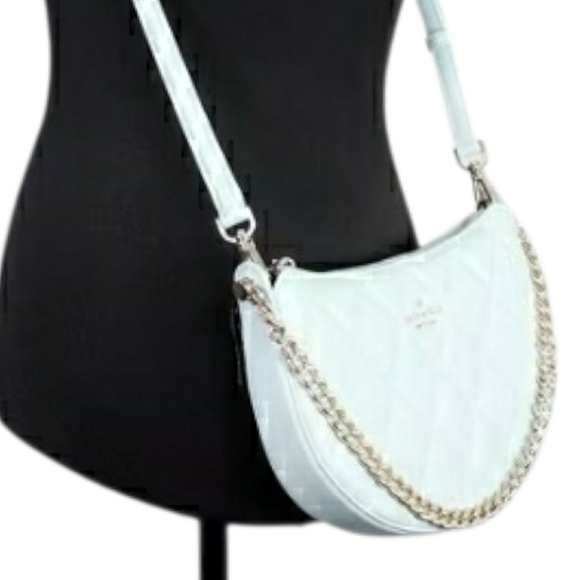 NWT! SET! Kate Spade Carey Wild Sage Quilted Zip Crossbody Bag & Zip Cardholder - Picture 11 of 11